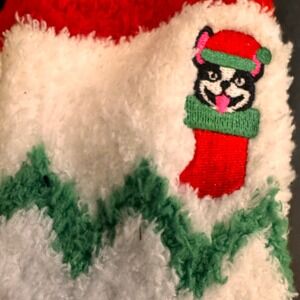 Airplus Aloe Infused Ultra Comfort Fuzzy Christmas‎ Socks Women One Size